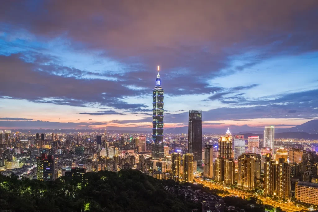 Taipei skyline representing Taiwan’s planned NT$5,000 reward for repeat foreign visitors